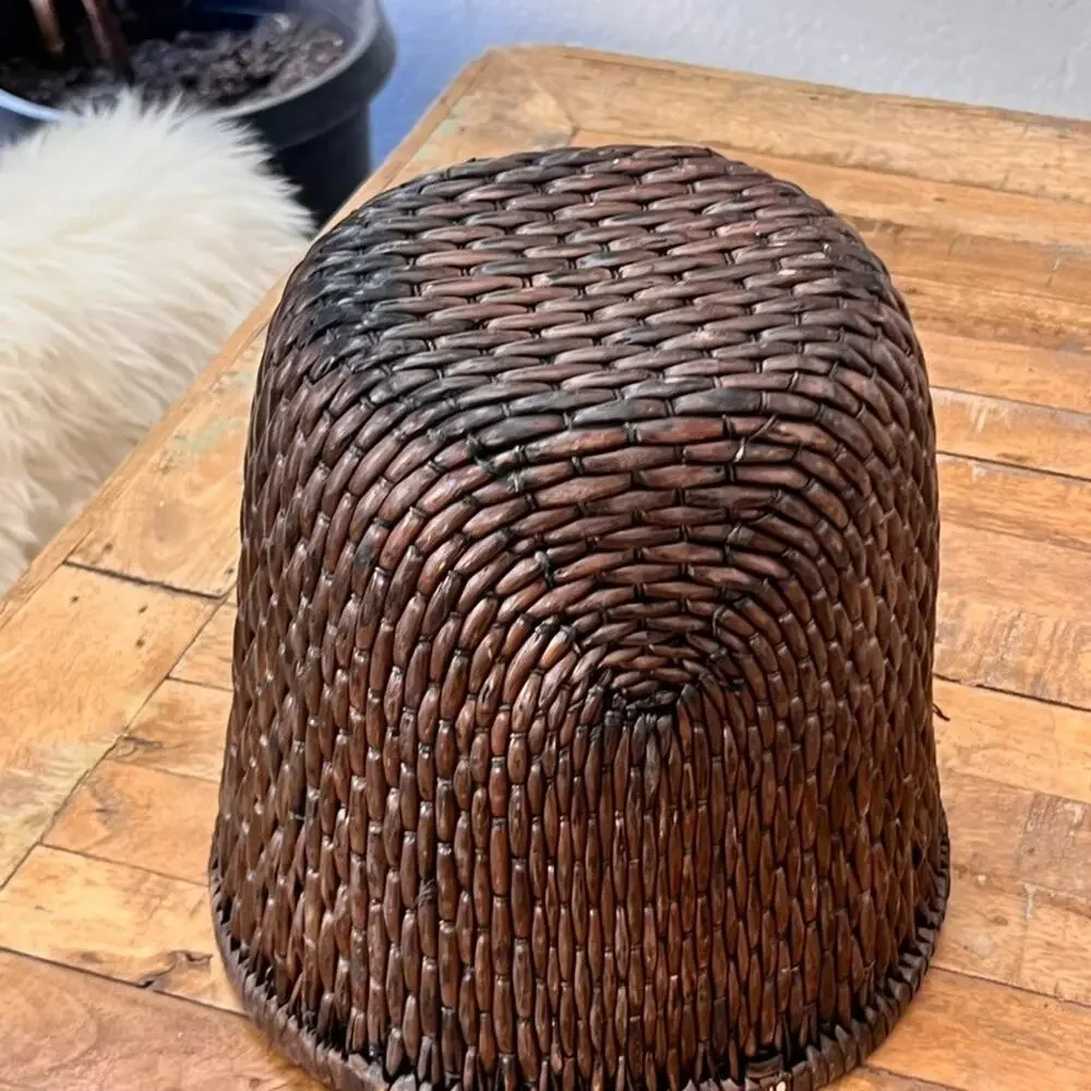 Decorative Hand-woven Rattan Storage Basket 10.5